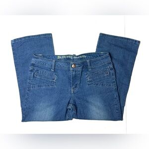 Missy Jeanette Women’s Juniors 9 Blue‎ Jean Denim Capri Pants Vintage Y2K 90s